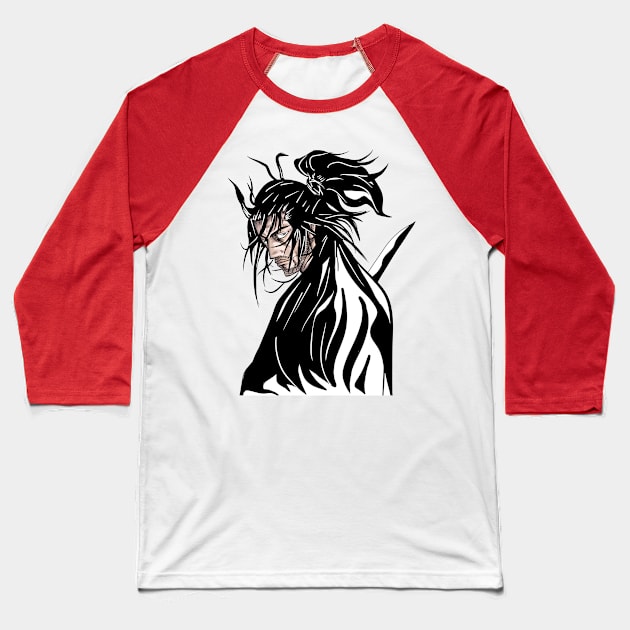 musashi miyamoto the ronin samurai in vagabond Baseball T-Shirt by jorge_lebeau